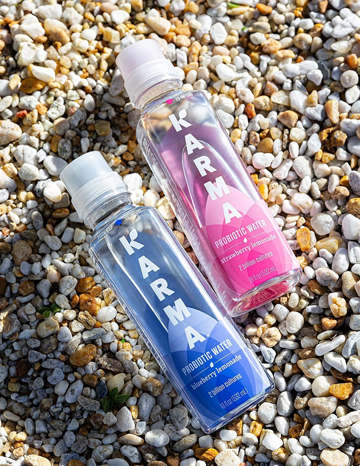 (5 pack) Karma Probiotic Water, Blueberry Lemonade, 18 fl. oz., 1 Count Bottle