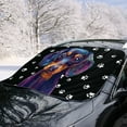 thumbnail image 2 of FORUDESIGNS Dachshund Dog Paw Pattern Windshield Snow Cover for Cars Heavy Duty Freeze Protector for Auto Car Windshield Frost Cover Winter Car Accessories for SUVs, Vans, 2 of 6