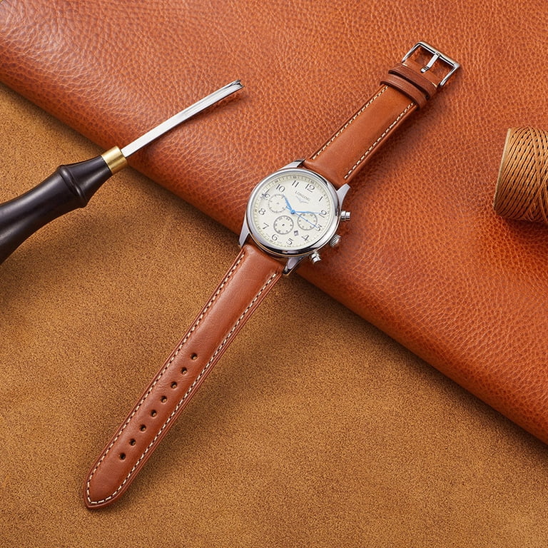 Soft Vegetable Tanned Leather Watch Bands, Quick Release Strap, 18-24mm Soft Vegetable Tanned Leather Watch Bands, Quick Release  main image 4
