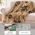 thumbnail image 4 of Wood Bee Blanket for Kids Women Men, Flannel Wood Bee Blankets Gifts, Wood Bee Throw Blanket for Sofa Couch Bed Living Room Soft Warm Cozy Wood Bee Decor 60" x 80", 4 of 7