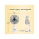 thumbnail image 2 of 1pc Usb Rechargeable Mini Fan, Small Quiet Clip-On Fan For Desk, Office, Home, 2 of 5