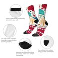 thumbnail image 3 of Yiaed London Symbols Print Great elasticity Crew Socks Sports socks for Men and Women, 3 of 5