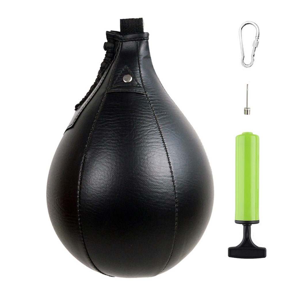 Speed Ball Training Punching Bag Boxing MMA Pear Shaped Exercise Ball Equip. 