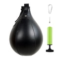 thumbnail image 1 of Saco Boxeo Inflable Forma Pera Entrenamiento Pelota Velocidad Boxeo PU negro Btafrte, 1 of 9