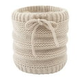 thumbnail image 1 of Bufanda de invierno para mujer, cálida y protectora, de cuello alto, de hilo grueso, de color liso y con cubrecuello, de poliéster., 1 of 7