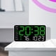 thumbnail image 4 of Reloj de Pared Digital Led Hsj240917002 | Despertador con Pantalla Grande, Fecha, Temperatura y Control Por Voz | Brillo Ajustable | Moderno Reloj Digital con Calendario para Dormitorio, Sala de Esta, 4 of 6