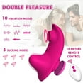 thumbnail image 5 of Birdsexy 5 Frequency Sucking & 10 Frequency Vibrating Massager with Remote Control Wearable Stimulator Toy for Women,Wearable Panty Vibrator - Rose Red, 5 of 5