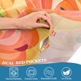 thumbnail image 5 of Yayeee Kitchen Curtains Tier Set of 2 Light Filtering 57"x24" Over Sink Window Panels, Pink Abstract Floral, 5 of 7