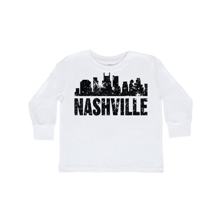 

Inktastic Nashville Skyline Grunge Gift Toddler Boy or Toddler Girl Long Sleeve T-Shirt