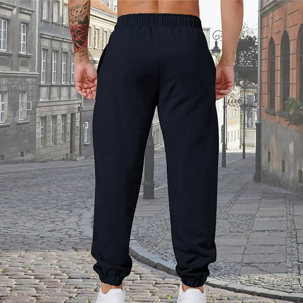 Relaxed Fit Joggers Pants for Men Elastic Comfort Exercise