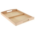 thumbnail image 4 of Bandeja de clasificación de madera , materiales , dos compartimentos, bandejas de juguetes de clasificación de madera para bebés,, 4 of 8