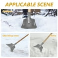 thumbnail image 5 of MEIBUTYUP Grey Steel Snow Shovel Outdoor Ice Scraper Tool 1 Set Winter Accessory for Removal, 5 of 6