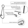 thumbnail image 4 of Sinker Slides for Fishing, Sinker Weight Silder Line Slide Sleeve Swivel Duo Lock Snaps for Saltwater Surf Bottom Fishing Fish Fider Rig Catfish Rig Blue Hook Snap 30 Pack, 4 of 6