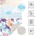thumbnail image 4 of Coolnut Bathroom Rug Mat Ocean Turtles Bath Mat Super Soft Absorbent Plush Shaggy Bath Rugs Non Slip Quick Dry Bath Carpet for Bathroom Floor Tub Shower, 24x16 Inches Home Decor Gifts, 4 of 5