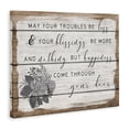 thumbnail image 2 of Stupell Industries Cottage Troubles Be Less Country Floral Canvas Art, 40 x 30, by Lil' Rue, 2 of 7