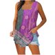thumbnail image 1 of Puntoco Camisetas ajustadas para mujer Camiseta sin mangas estampada para mujer Top holgado, 1 of 4