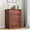 Red walnut-3Drawer, variant on Studyset Dresser with 6 Drawers, Tall Modern Closet with Deep Storage, Large Chest of Drawers with Wide Top, Organizer Drawers Long Storage Dresser for Bedroom, Living Room, Hallway