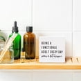 thumbnail image 6 of 5x5 IN Sarcastic Decor Wooden Box Sign, Funny Coworker Colleague Gifts Desk Office Decor, Being a Functional Adult Every Day Seems a Bit Excessive Wooden Box Block Sign, 6 of 7