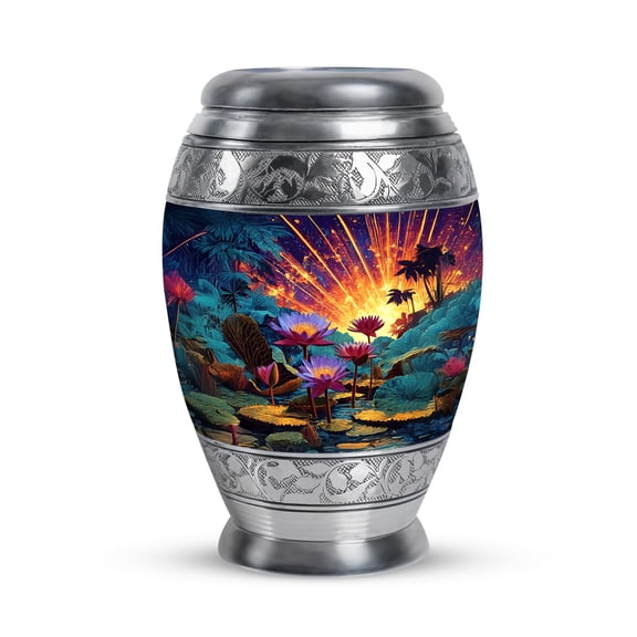 SABURIAL Lotus Urn - Human Remains Urn - 3 Inch - Pack Of 1 - Memorial Ashes Urns - Burial Decorative For Mom & Dad - Mini Keepsake Urns