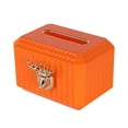 thumbnail image 1 of Estuche de lujo para servilletas de papel, escultura decorativa de cabeza de ciervo, caja de pañuelos faciales Naranja, 1 of 5