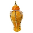 thumbnail image 3 of Jarrón de porcelana con forma de jengibre, florero de cerámica, jarrón chino estético, tarro de templo, capullo 18cmx18cmx36cm, 3 of 9