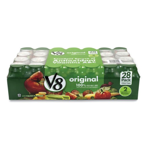 New V8 Vegetable Juice, 11.5 oz Can, 28/Pack, Delivered in 14
