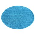 thumbnail image 2 of Unique Loom Solo Solid Shag Collection Tapis Moderne en Peluche Luxuriant et Doux, 6 Pi 0 x 6 Pi 0, Turquoise, 2 of 6