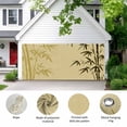 thumbnail image 2 of Vintage Bamboos Garage Door Cover Banner 7 x 8 FT, Ink Painting Retro Art Rustic Garage Door Curtains Backdrop with Grommets for Indoor Outdoor Wall Party Porch Yard Decorations Background, 2 of 9
