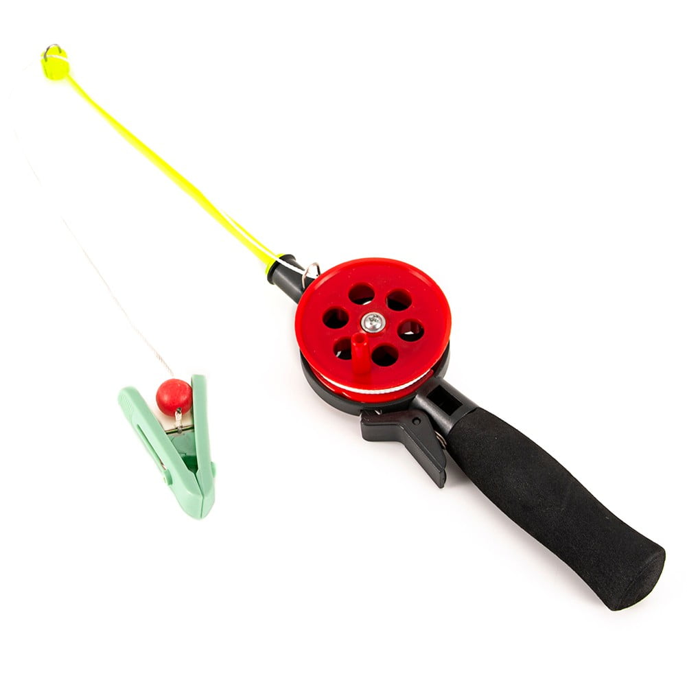 Outdoor Mini Portable Ice Fishing Rod With Clip Crab Shrimp