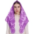 thumbnail image 2 of Catholic Lace Mantilla Veil - Marian Apparitions Embroidery Spanish Church Mass Scarf Chapel Prayer Christian Veil, 2 of 7