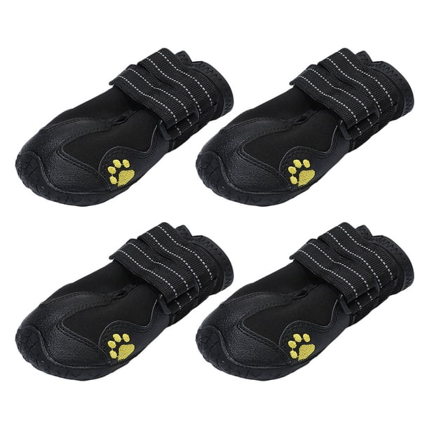 KAKOWELY 4 piezas de zapatos antideslizantes para cachorros, botas protectoras para perros, resistentes al desgaste