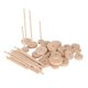 thumbnail image 4 of Ruedas de madera sin terminar, rueda redonda pulida DIY, piezas de madera para proyectos de bricolaje, pintura, decoración, manualidades, 4 of 5