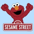 thumbnail image 2 of Men's Sesame Street Elmo Red Logo Sign  Graphic T-Shirt, 2 of 4