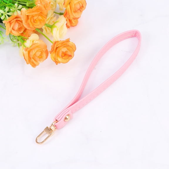 Milisten Lanyard Keychain Key Wristlet Strap Pu 1Pack