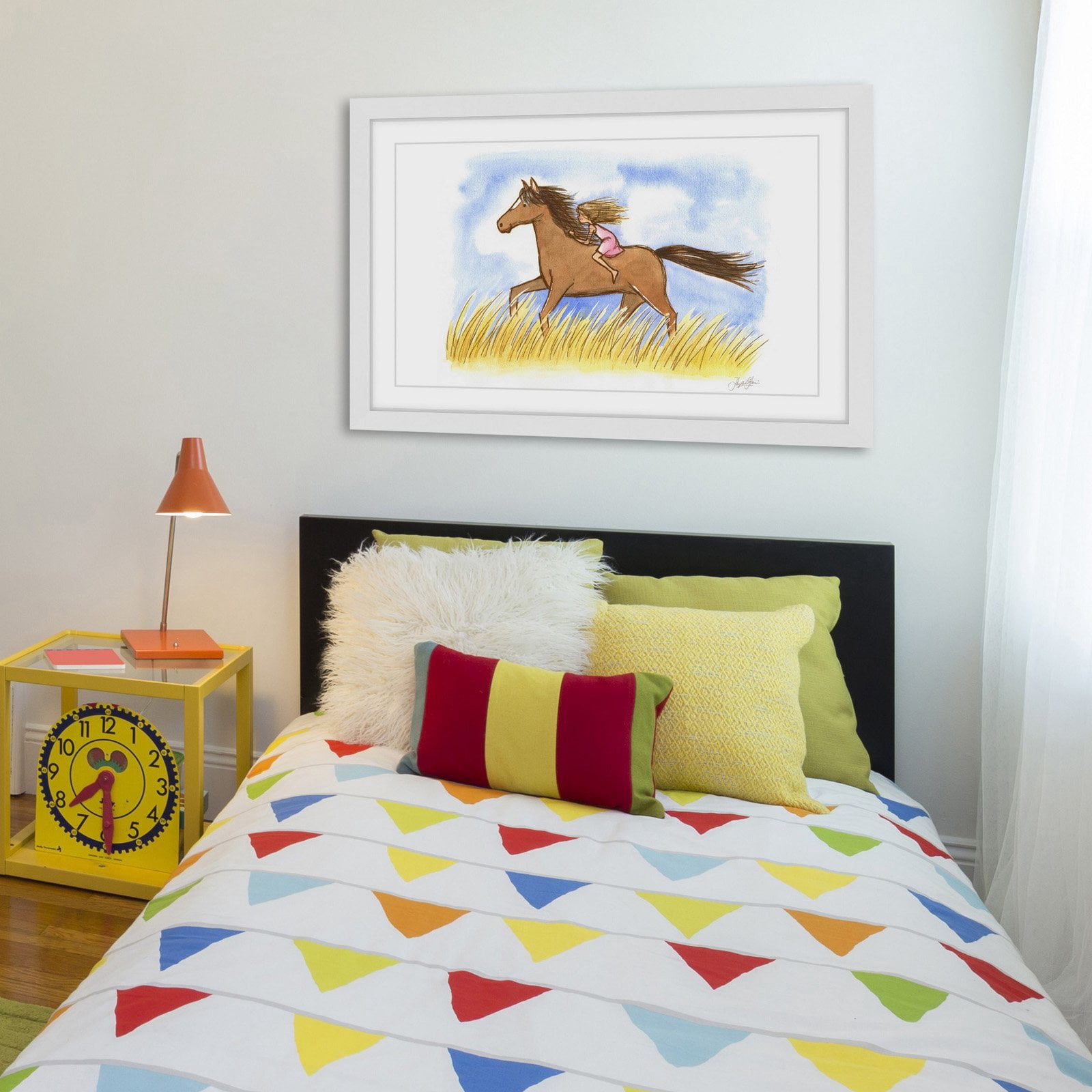 Marmont Hill - "Free as the Wind" by Phyllis Harris Framed Painting Art Print