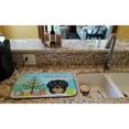 thumbnail image 2 of Carolines Treasures BB1585DDM Christmas Tree and Longhair Black and Tan Dachshund Dish Drying Mat 14 x 21" multicolor, 2 of 7