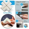 thumbnail image 5 of 8-Pack Corner Protectors Baby Proof, Furniture Corner and Edge Safety Bumpers, Soft Rubber Foam Cushion Covers, 3M Taped Corner Guards, Baby Child Proofing Pads, Table Corner Protectors, White, 5 of 9