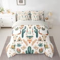 thumbnail image 2 of Homewish Bull Skull 7-Piece Full Bedding Set - Western Cactus Bohemian, 2 of 8