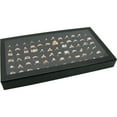 thumbnail image 2 of 72 Ring Black Jewelry Box Display Case Magnetic Lid New, 2 of 5