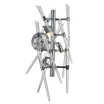 CWI Lighting Icicle 3 Light Contemporary Metal Wall Light in Chrome