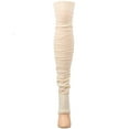 thumbnail image 2 of MeMoi Women's "Trendlucent" Cotton Rich Over The Knee Toeless Sock - Womens - Female, One Size, Whisper White, 2 of 4