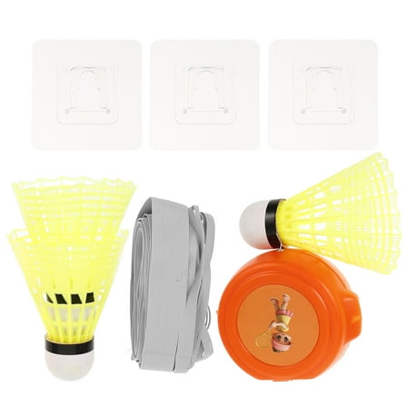 HONMEET Badminton Solo Trainer Yellow 1 Set 3.3x2.4x2.4in