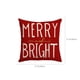 thumbnail image 3 of Peach Print Christmas Pillowcase Christmas Tree Elks Pillowcase Sofa Bedside Cushion Cover Size 17.7 X17.7 Inches, 3 of 6