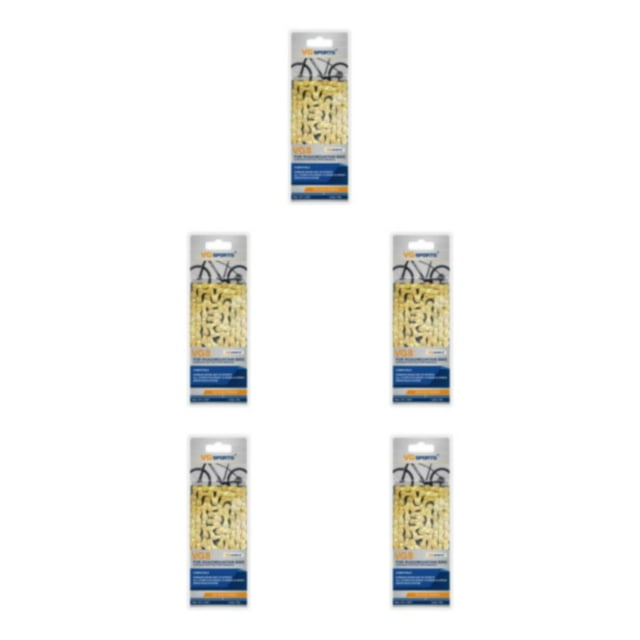 relayinert Stylish Enhanced Safety Carbon Steel Bicycle Chain For Easy Riding Easy To Install Road Bike Chain gold 8 Speed 5Set