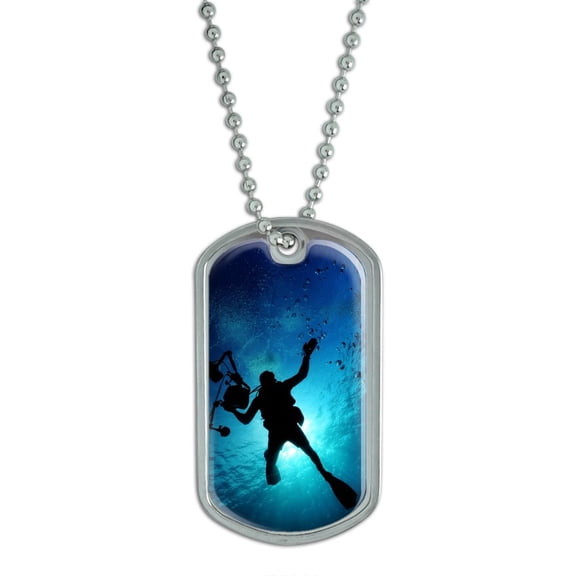 Scuba Diver - Diving Underwater Dog Tag