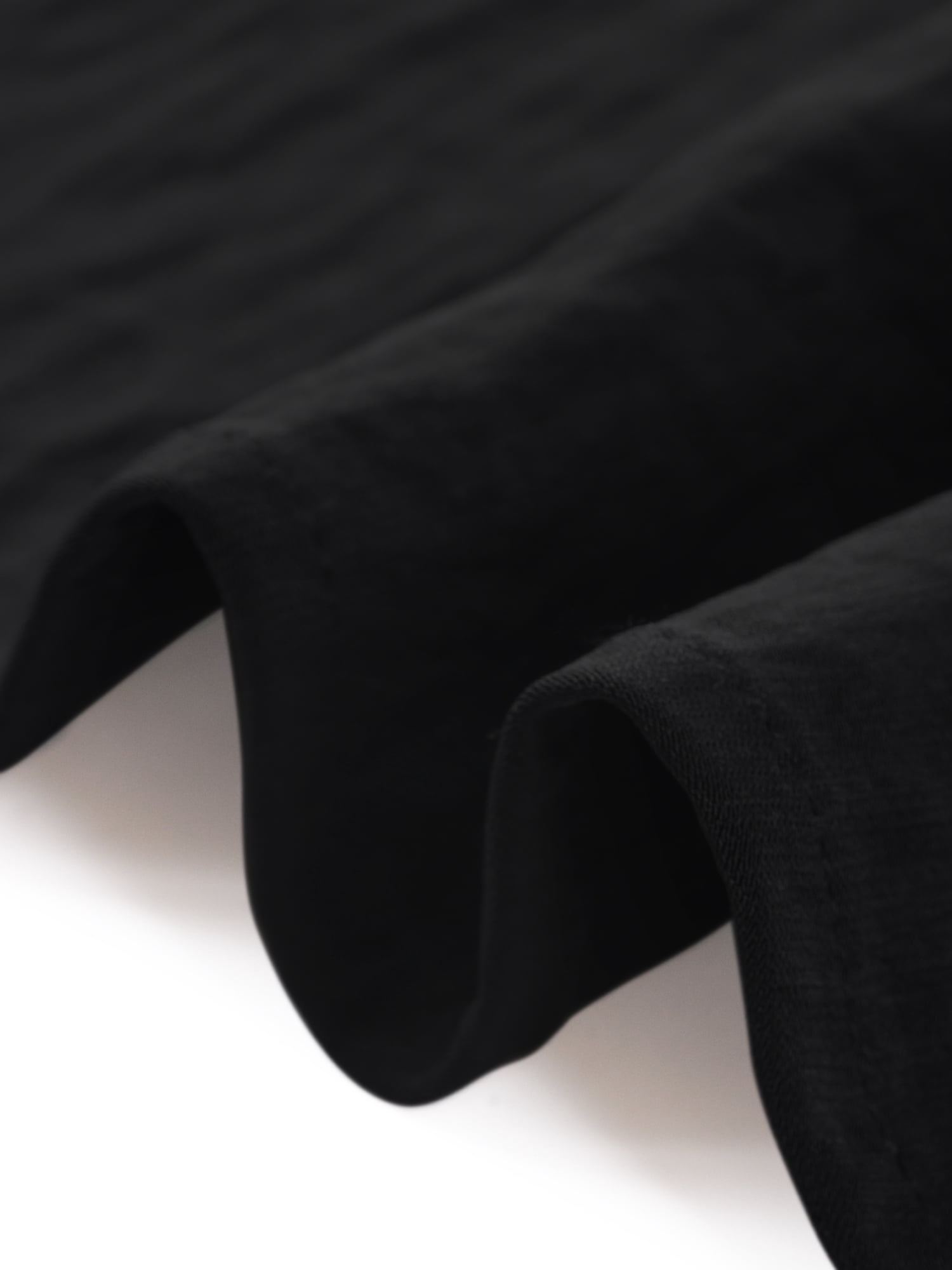 DARING DIVA Women's Plus Work Office Button Down Shirt Ruffle Stand Collar 4X Black