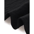 thumbnail image 7 of DARING DIVA Women's Plus Work Office Button Down Shirt Ruffle Stand Collar 1X Black, 7 of 7