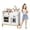 White, variant on Robud Pretend Play Kitchen Wooden Toy Set for 3+ Kids with Ice Maker and Oven, White