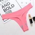 thumbnail image 1 of Lencería sexy de seda helada sin costuras para mujer, tanga de cintura baja para mujer, 1 of 5