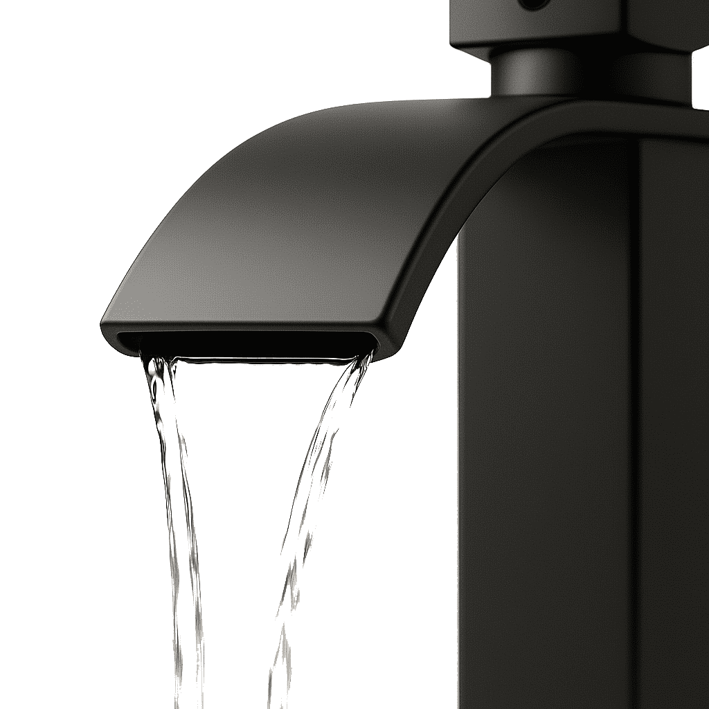 Single Handle Bathroom Faucet Lavatory Faucet Stainless Steel Single Hole-TP, Matte Black